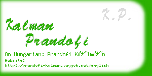 kalman prandofi business card